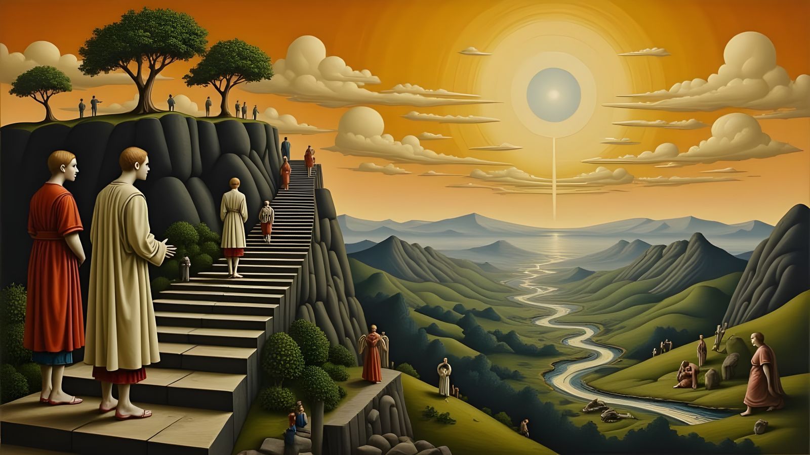 Dante and Virgil / Purgatorio