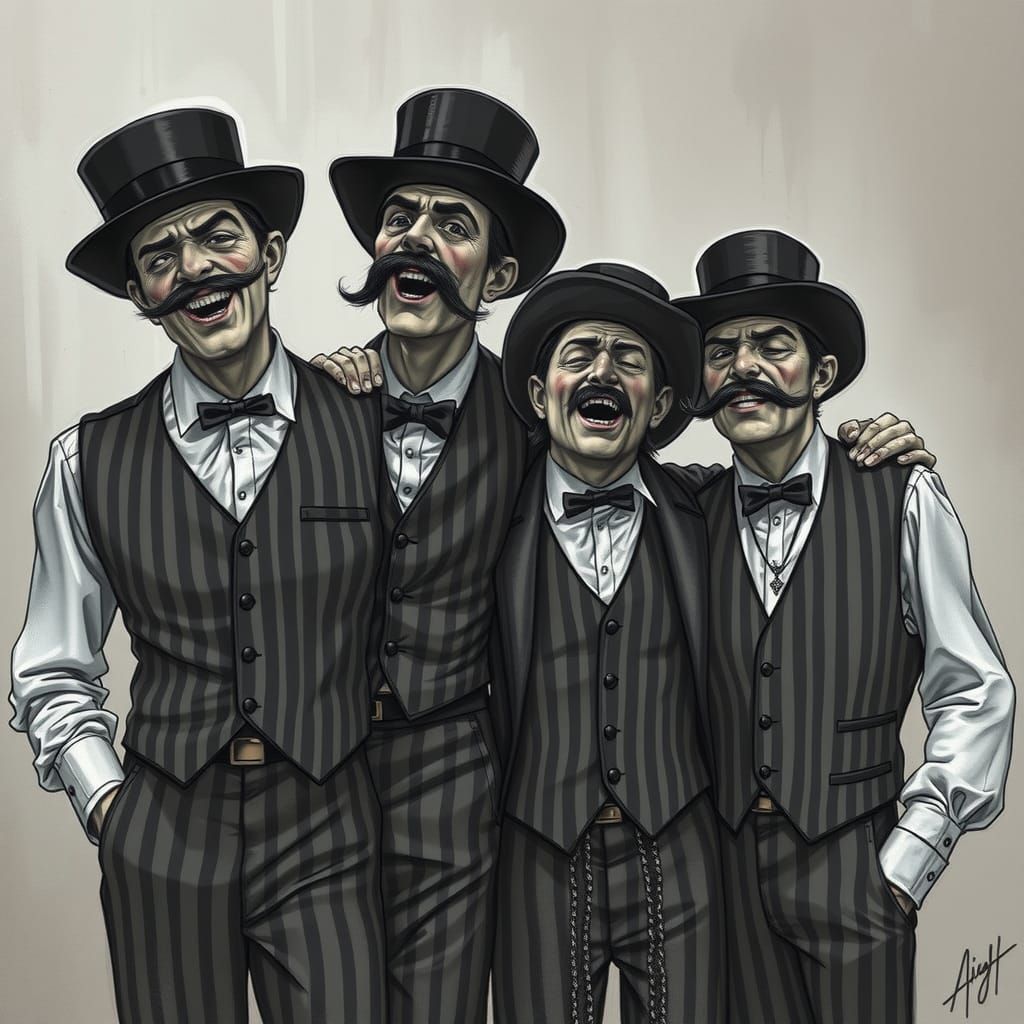 Villainous Barber Shop Quartet