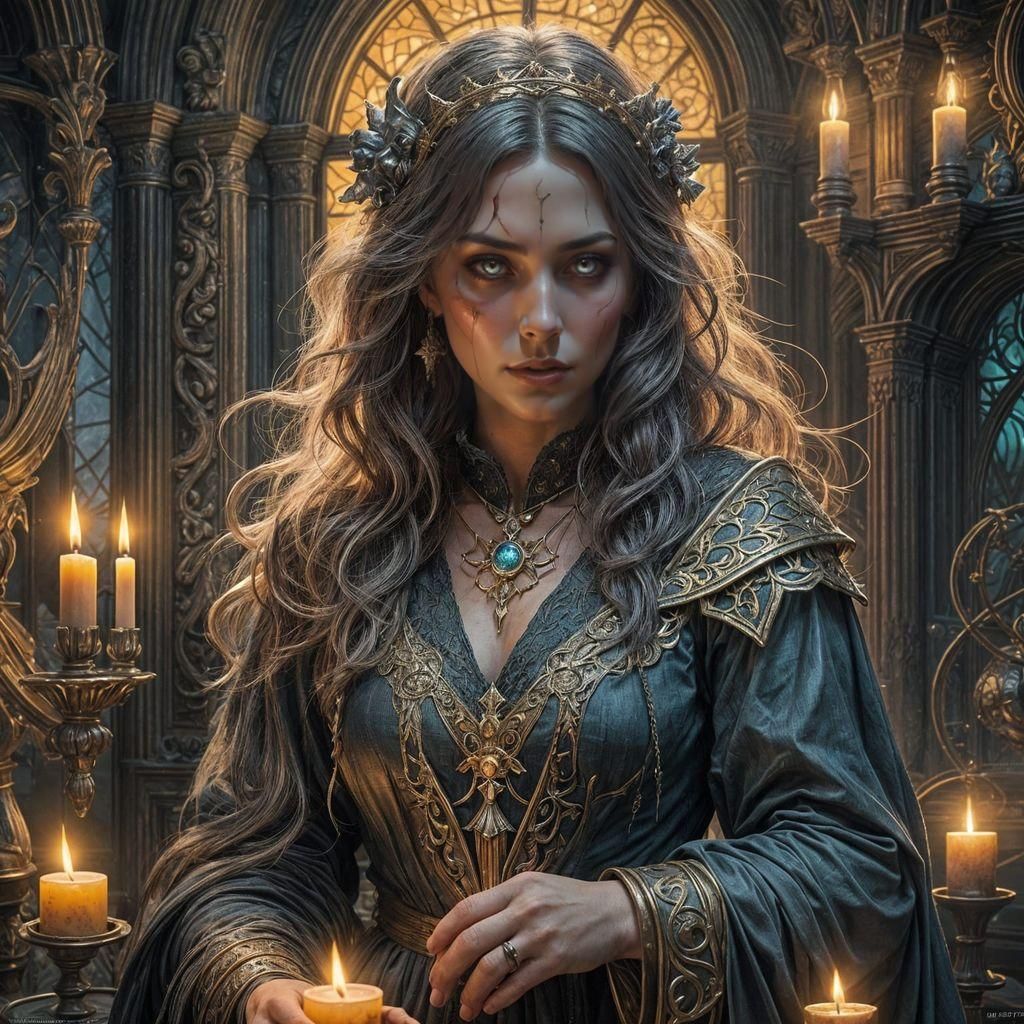 Fantasy Ghost in Haunted House Concept Art