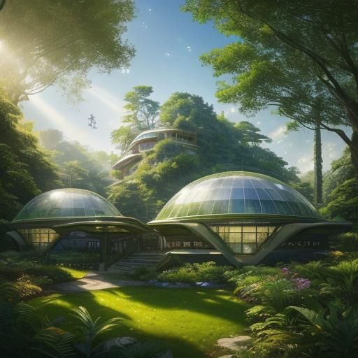 Ecotopia: Solarpunk Settlement with Heliodome