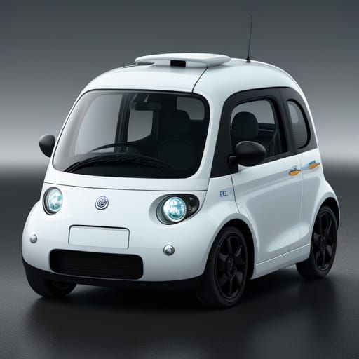 Futuristic Bubble Car in Hyper-Realistic Style