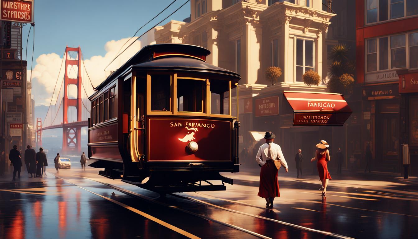 San Francisco Detailed Matte Painting