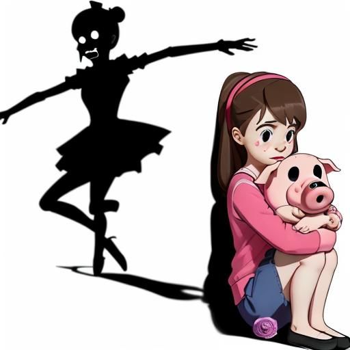Mabel and Waddles in Dark Ballerina Style