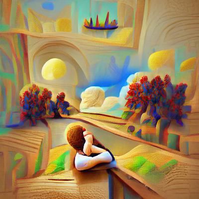 Dreamlike Renaissance Scene with Volumetric Lighting