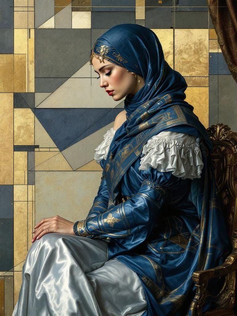 Abstract Pin-Up Fusion in Neo-Classical Style