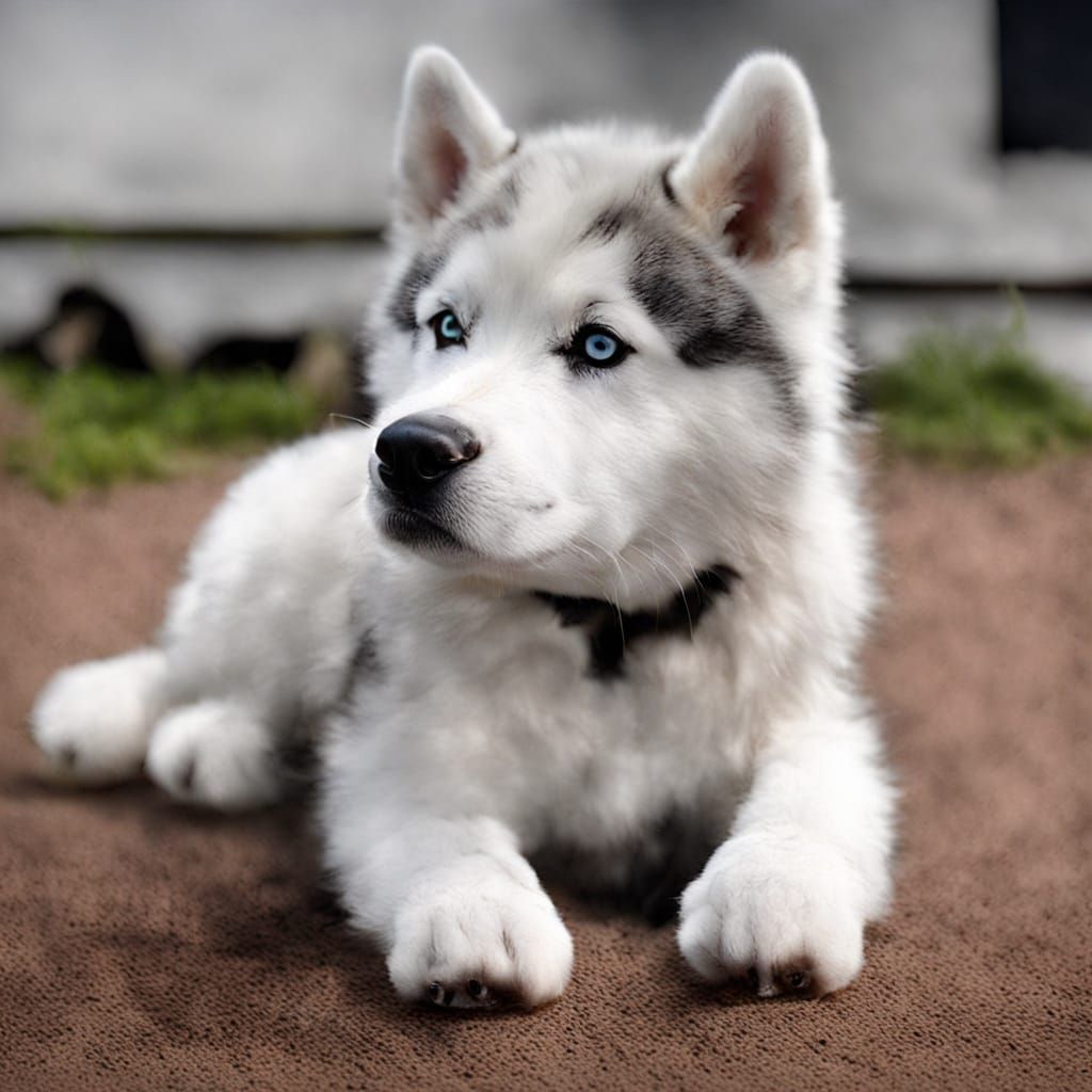Siberian Husky in Alaskan Wilderness