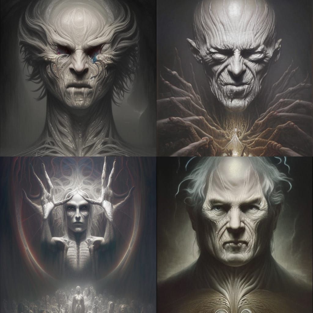 Surreal Horror Dreamscape in Pen and Ink