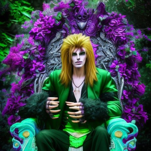 Fey Archlord on Throne: Fantasy Concept Art