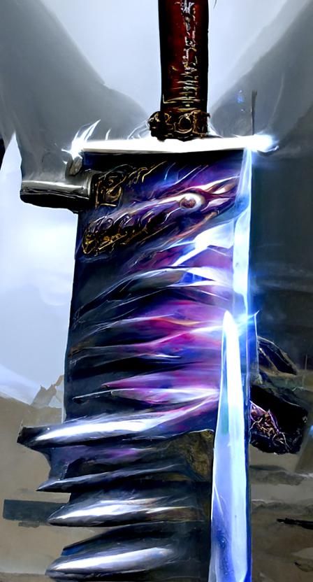 Evolving Sword of Haste Digital Rendering
