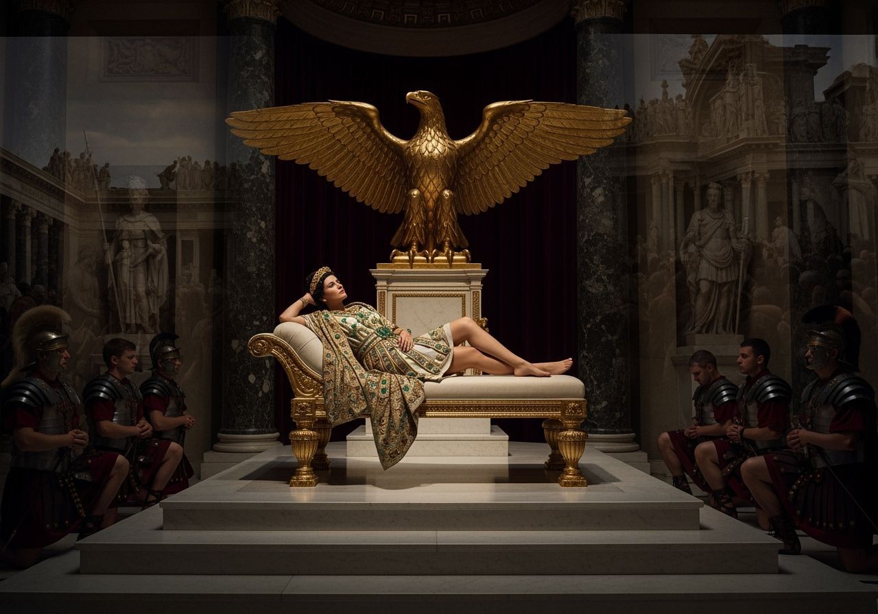 Empress Messalina in Lavish Throne Room
