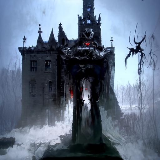 Sinister Demonic Castle in 1600s Style