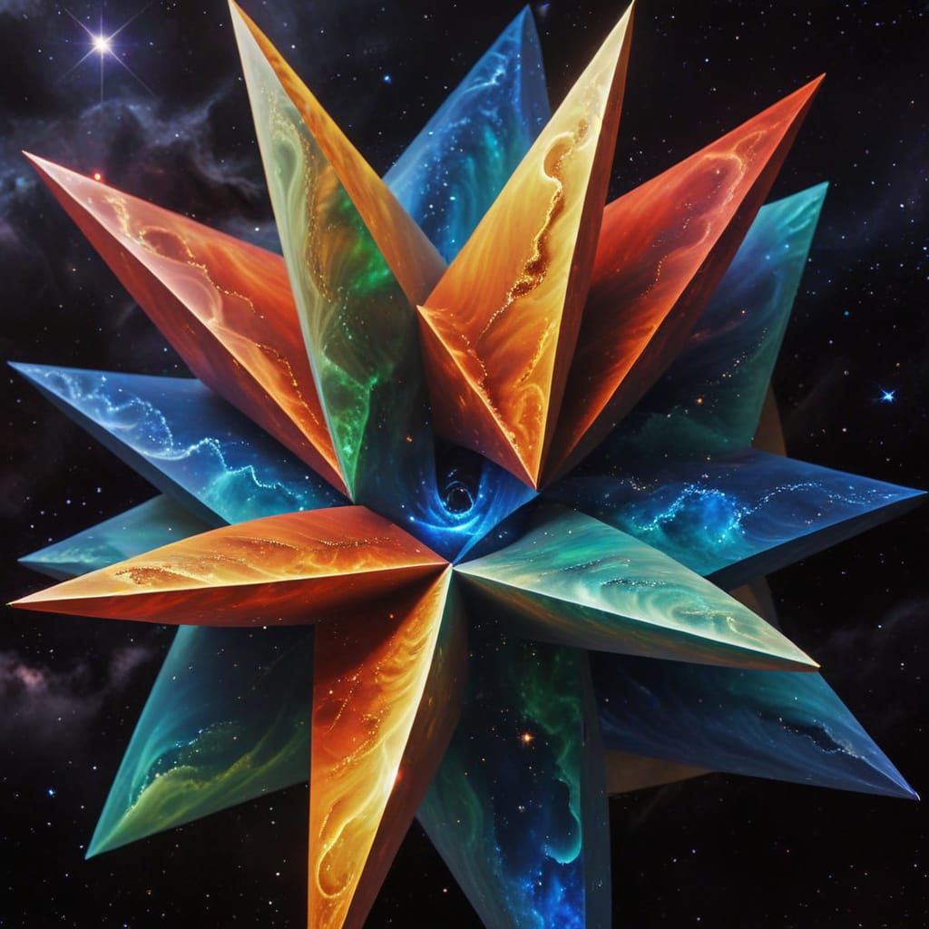 Celestial Spiral in Ethereal Nebula