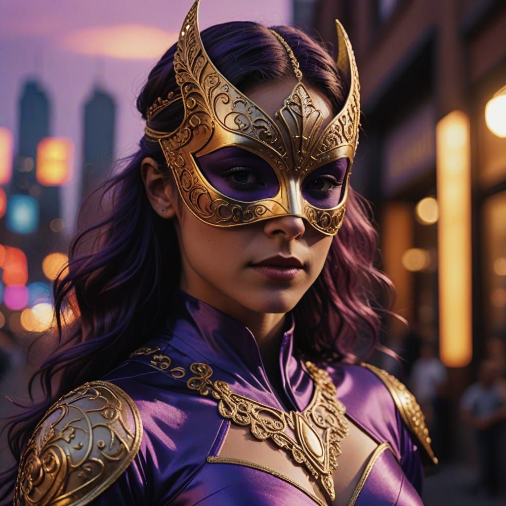 Australian Superhero in Silk Costume: Hyperrealistic Portrai...