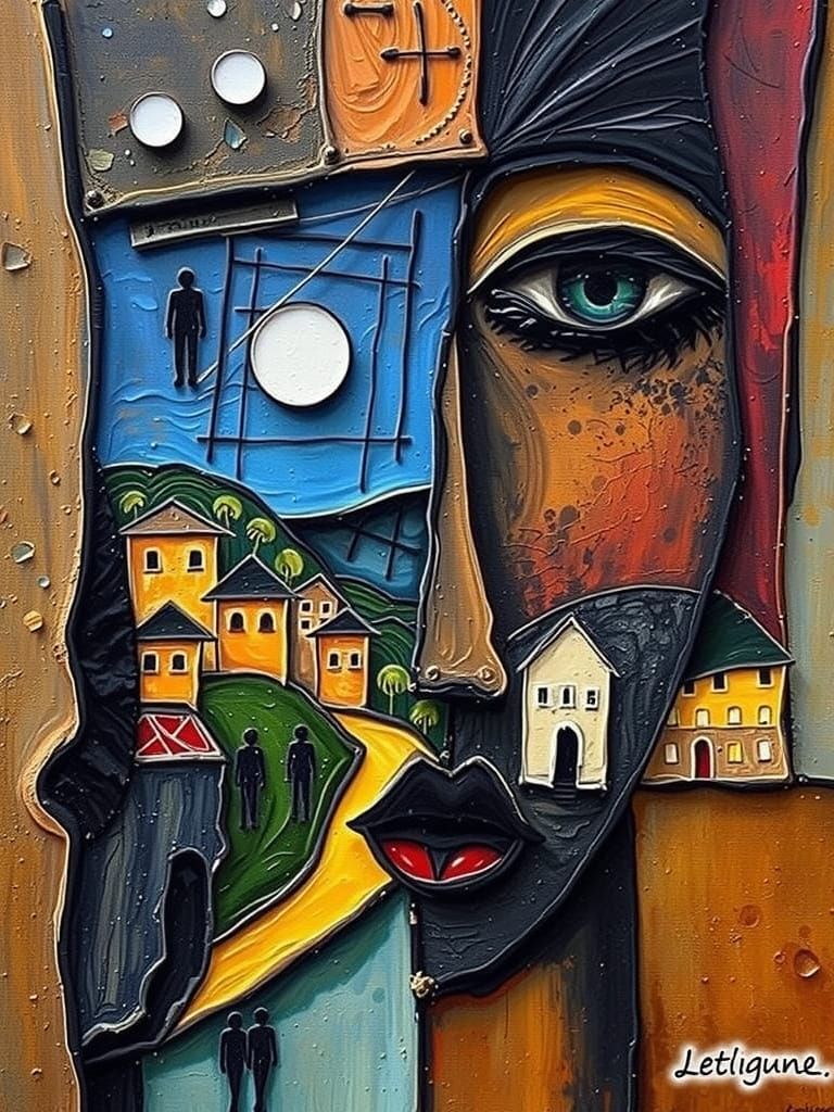 Close-Up Portrait of a Young Woman's Expressive Face