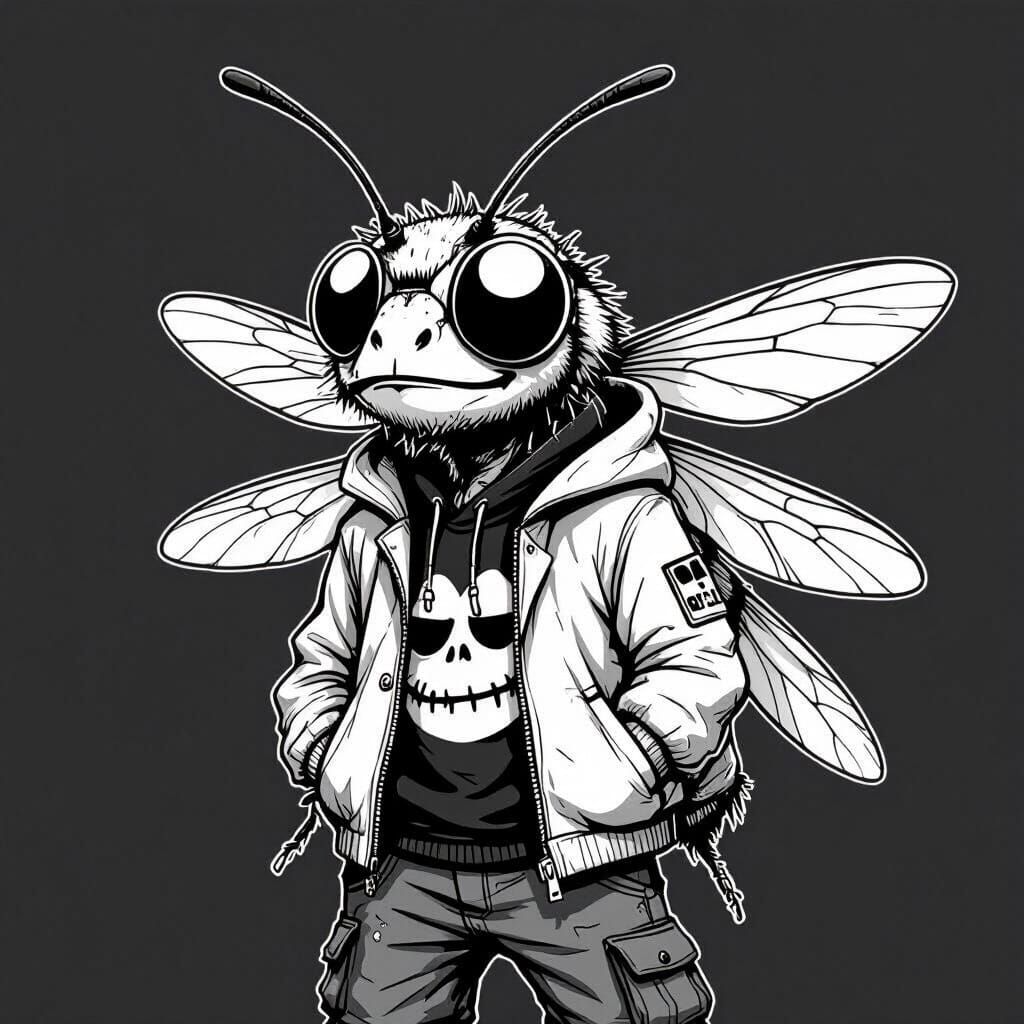 Trendy Fly in Gorillaz-Inspired Street Style