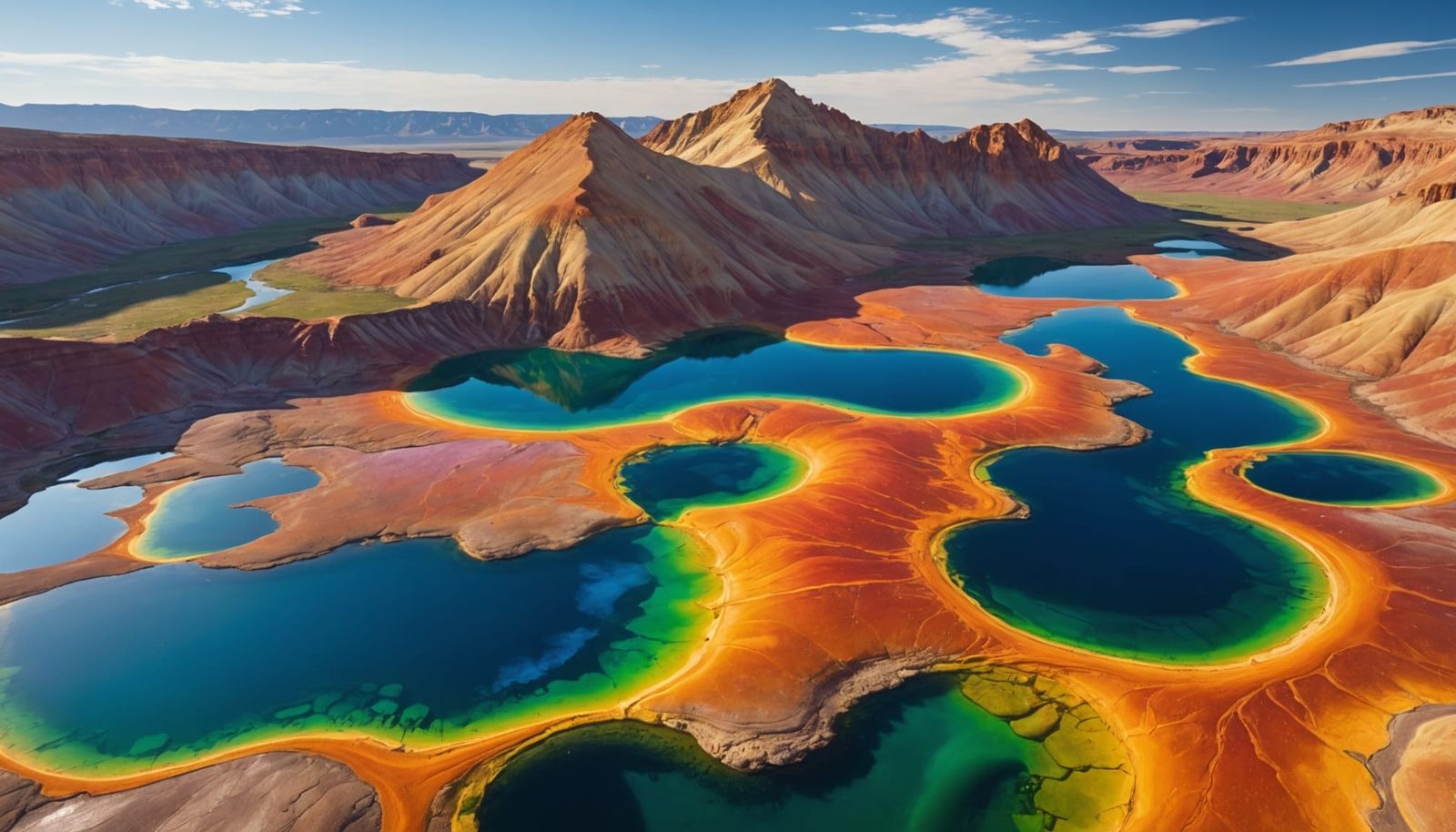 Vibrant Liquid Landscape in Dynamic Motion