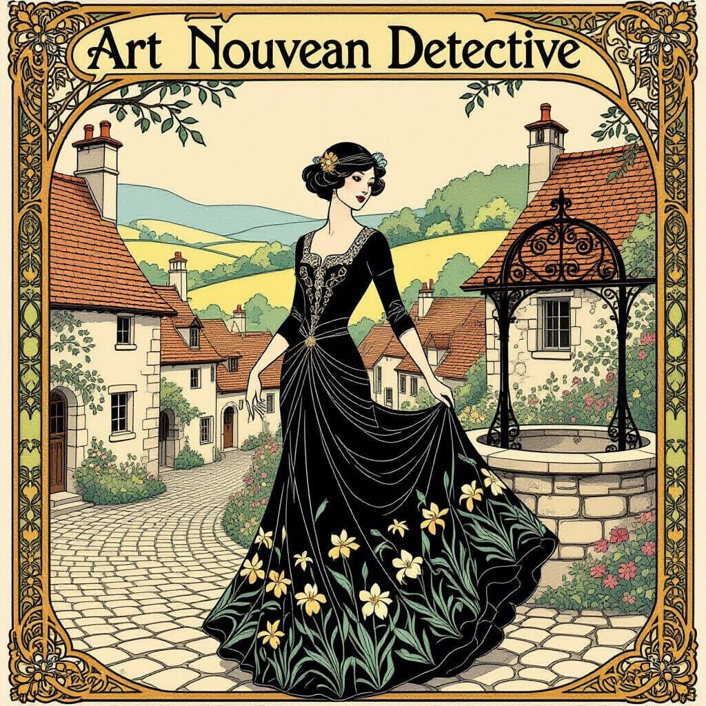 Art Nouveau Detective Sanja in Oakhaven Village