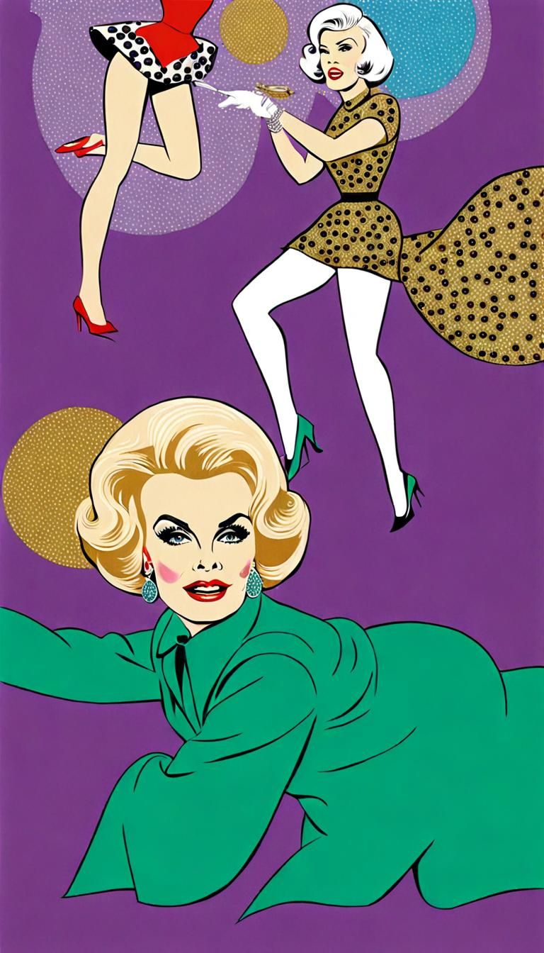 Joan Rivers in her early 40s Dancing and Crawling Around