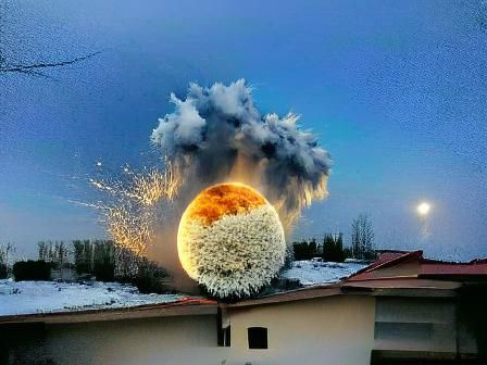 Explosion of the Moon: A Cosmic Catastrophe
