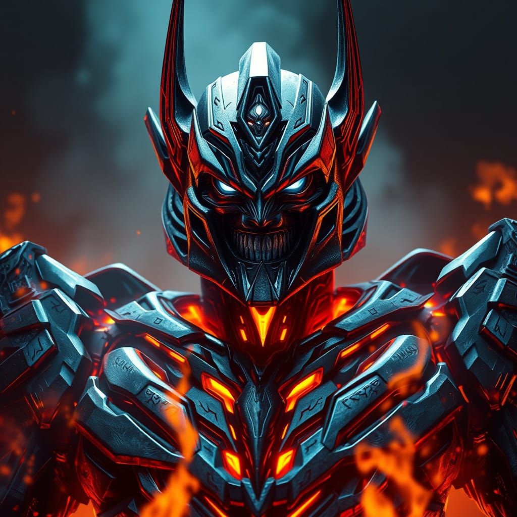 Cyberpunk Horror Lord Emerges from Inferno