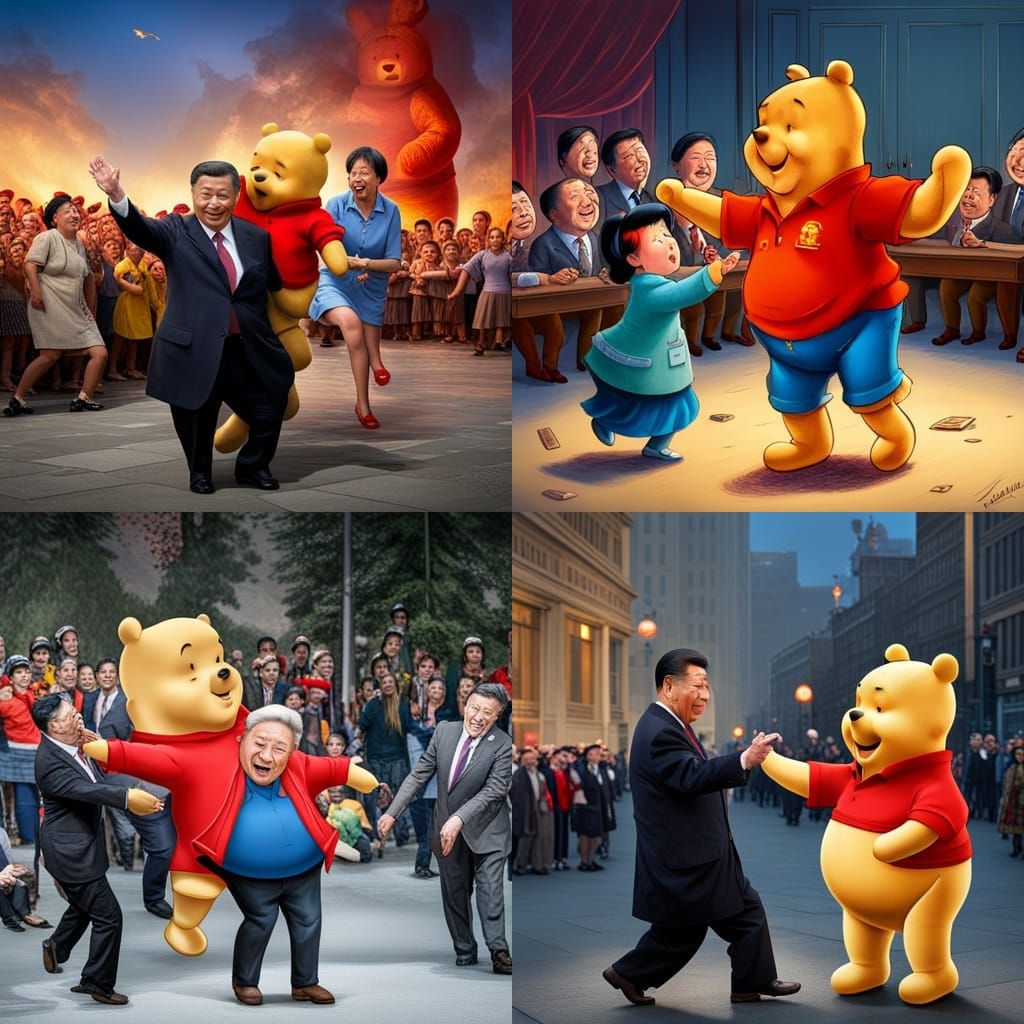 Dictator Dances as Followers Suffer: Detailed Matte Painting