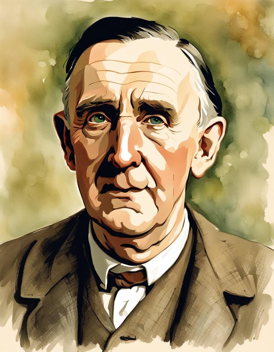 Dramatic Portrait in Tenebrism Style