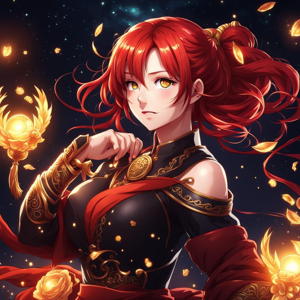 Anime Girl as Scorpio Zodiac Sign