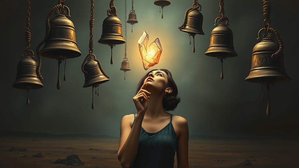 Surrealist Dreamscape with Melting Bells