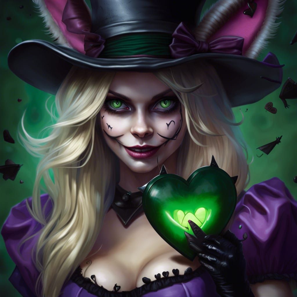 Gothic Horror Alice in Wonderland with Axe