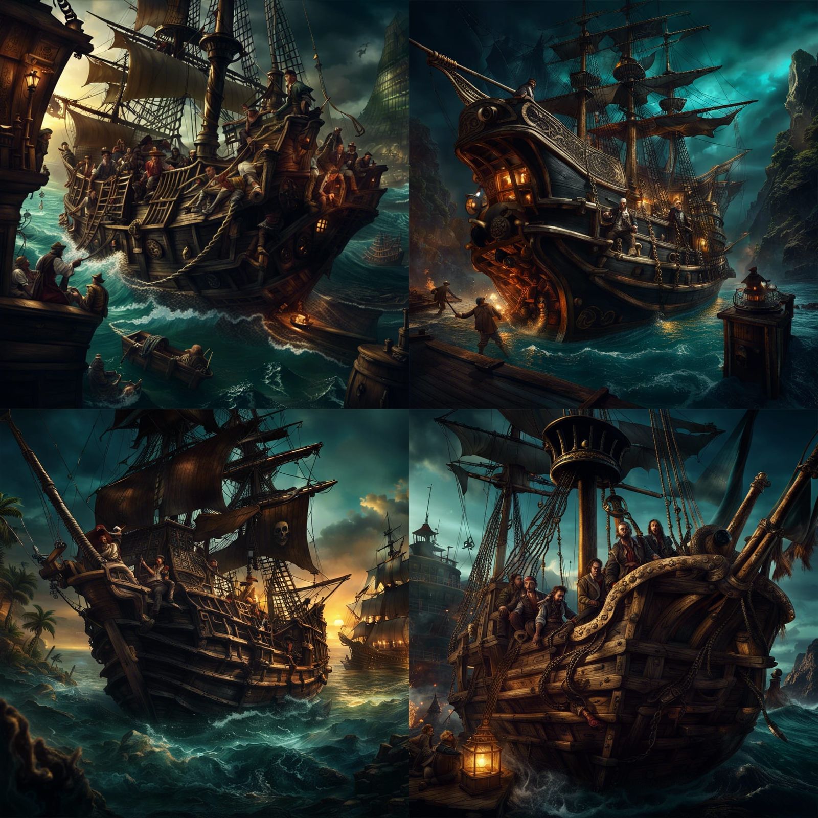 Pirates and Treasure: Fantasy Concept Art