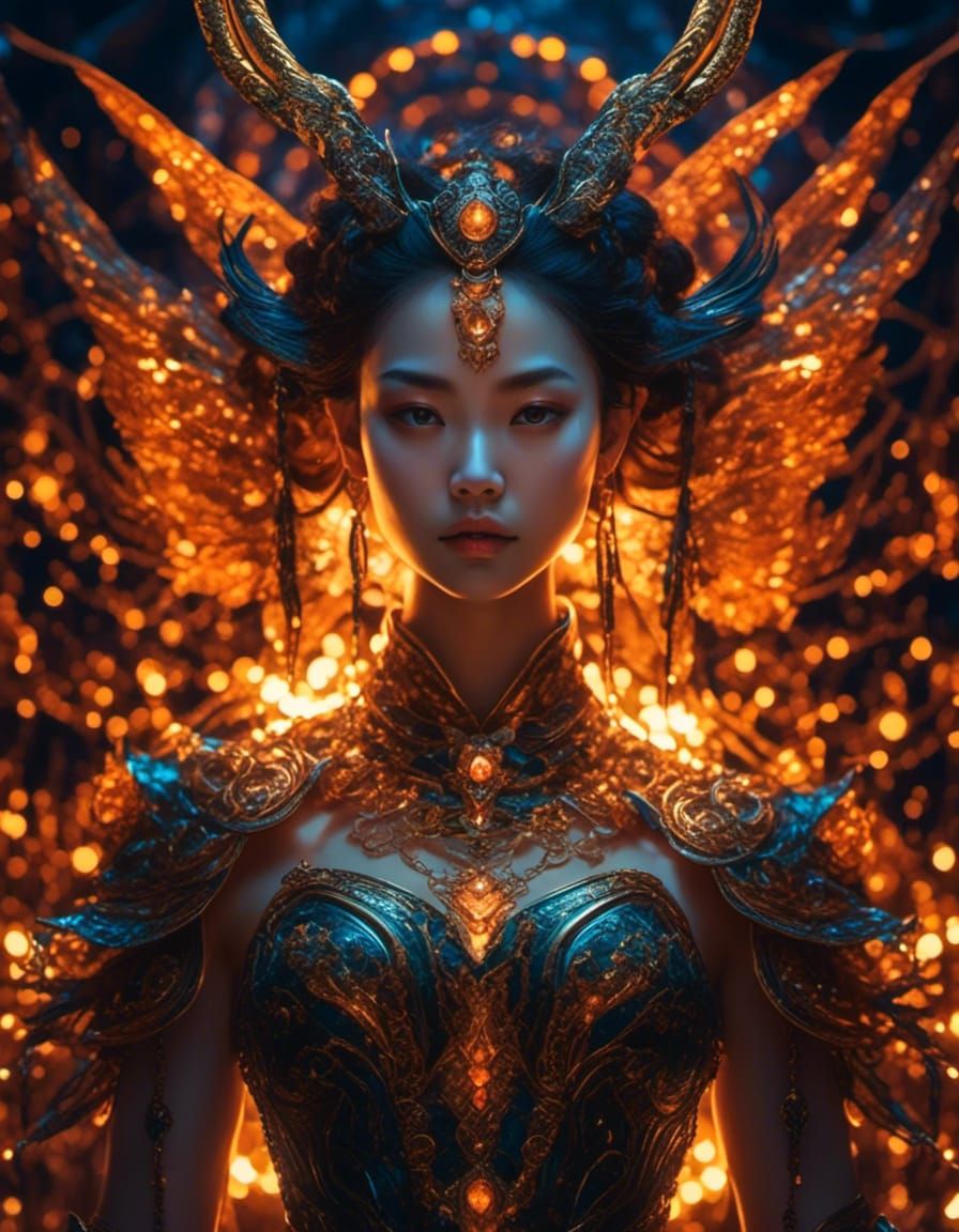 Taurus Zodiac Warrior in Fantasy Style