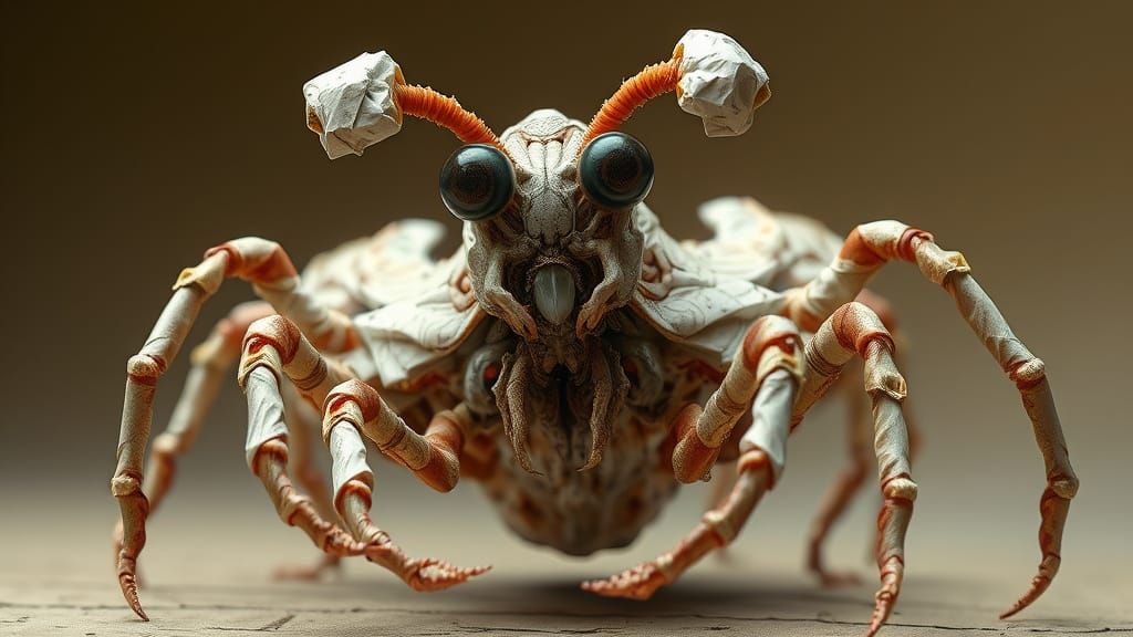 Eldritch Horror Creature Emerges from Twisted Insectoid-Crus...
