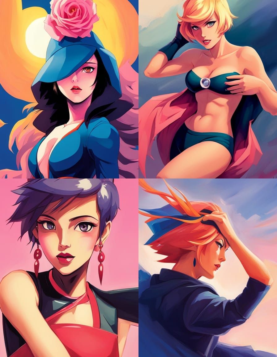 Dynamic Comic Book Character in CHAMBA Style