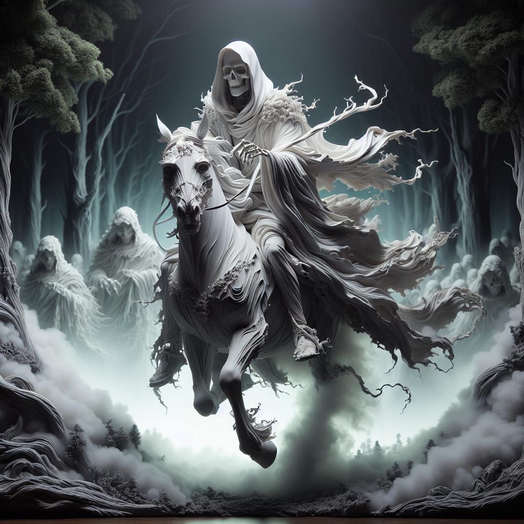 Materializing Once Again He Comes, My Nightmare....My Terror and Hell Follows