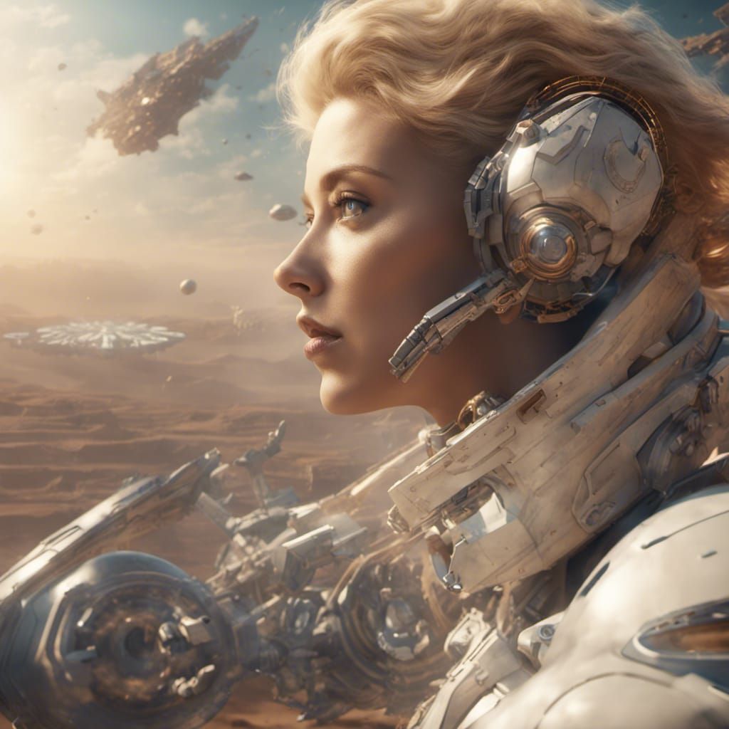 Archaeologist Watches Starship Jump Through Space Vortex