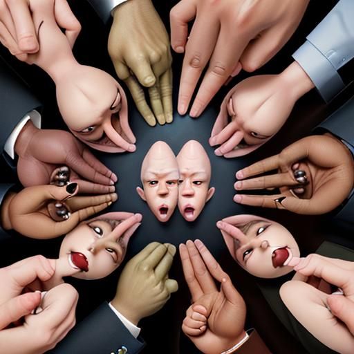 Surreal Nose-Picking Chaos in Highly Detailed Realism