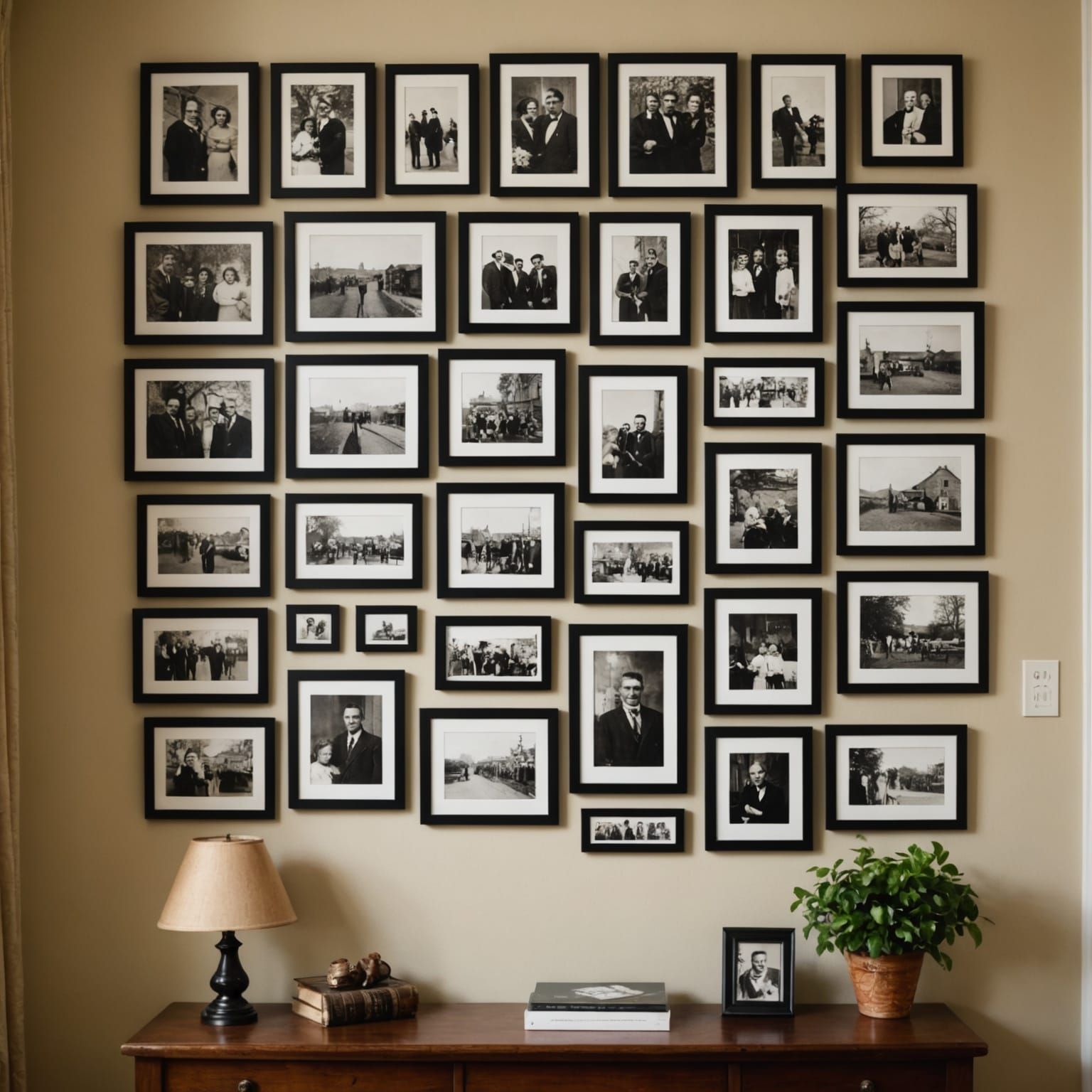 Family History Displayed in Framed Photographs