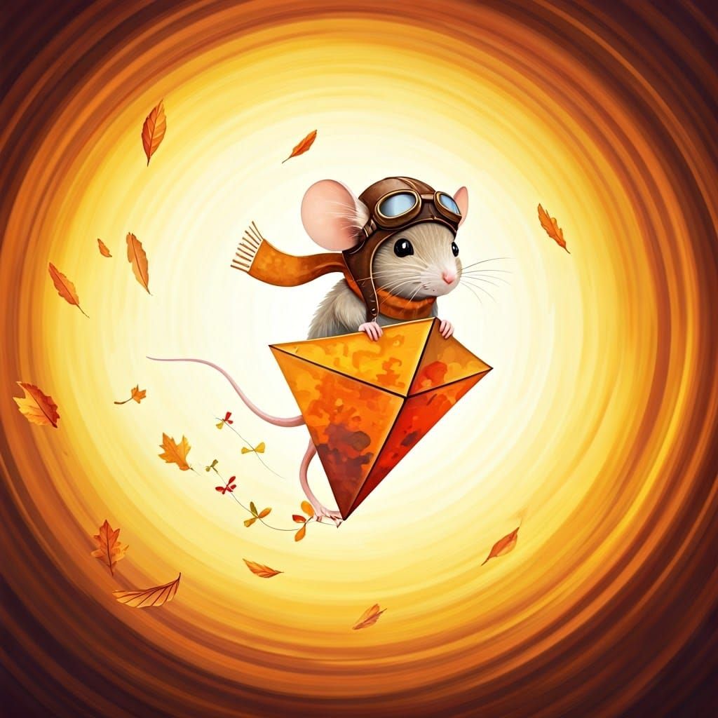 Mouse Aviator Soaring on Autumn Winds
