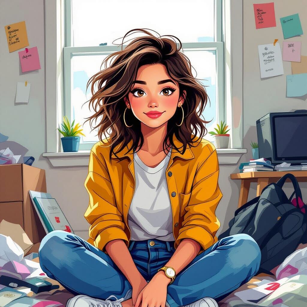 Lola Young in Playful, Vibrant Digital Art