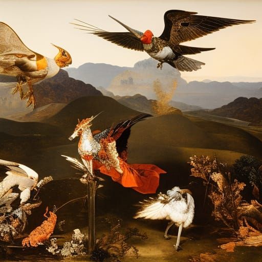 Melancholic Landscape Inspired by Classical Masters