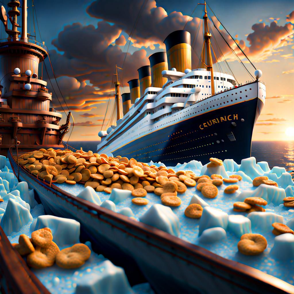Captain Crunch on the Titanic: Epic Scene