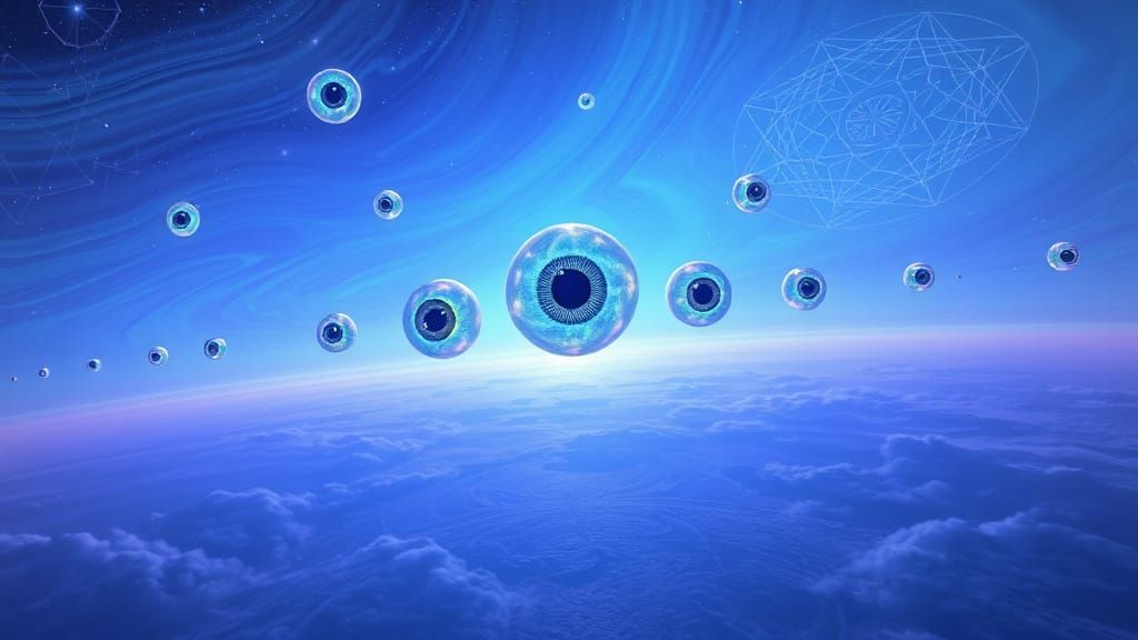 Ethereal Eyes in Infinite Expanse