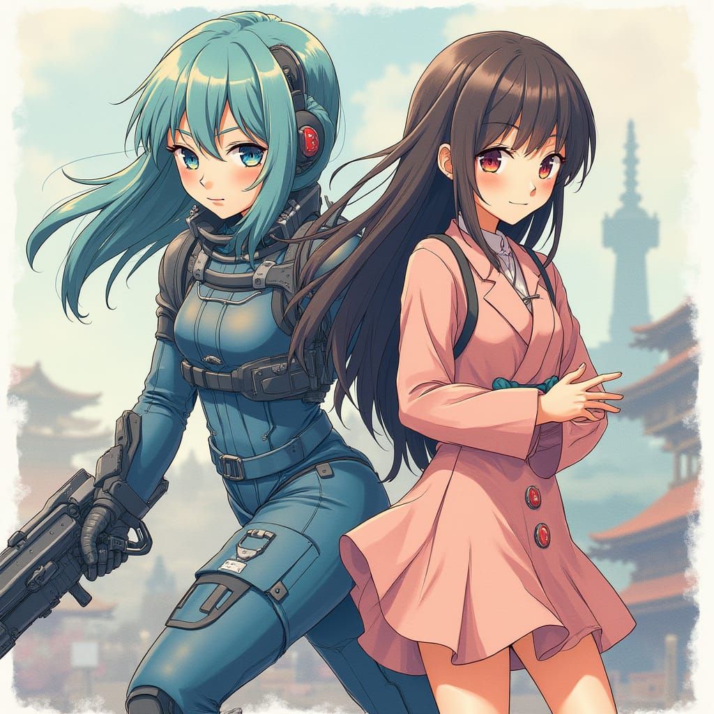 Anime-Inspired Dreamscapes in Pastel Hues