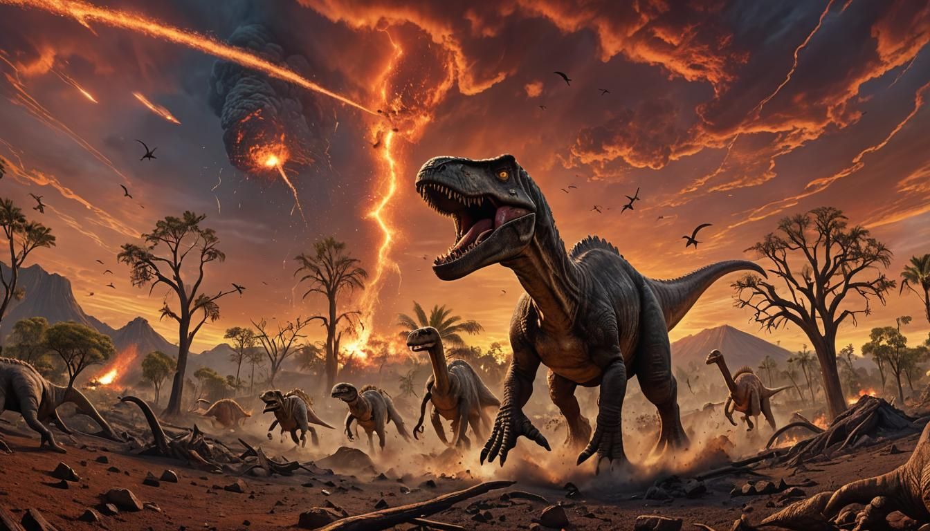 Surreal Apocalyptic Landscape in Photorealistic Disaster Sty...