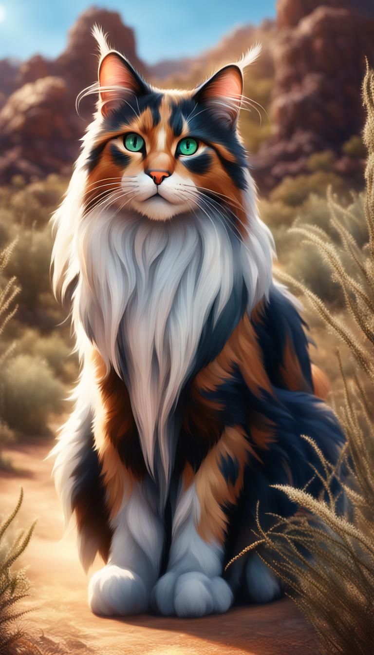 Portrait of Maine Coon 3