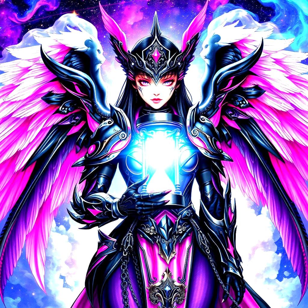 Mecha Angel Knight with Cosmic Hourglass