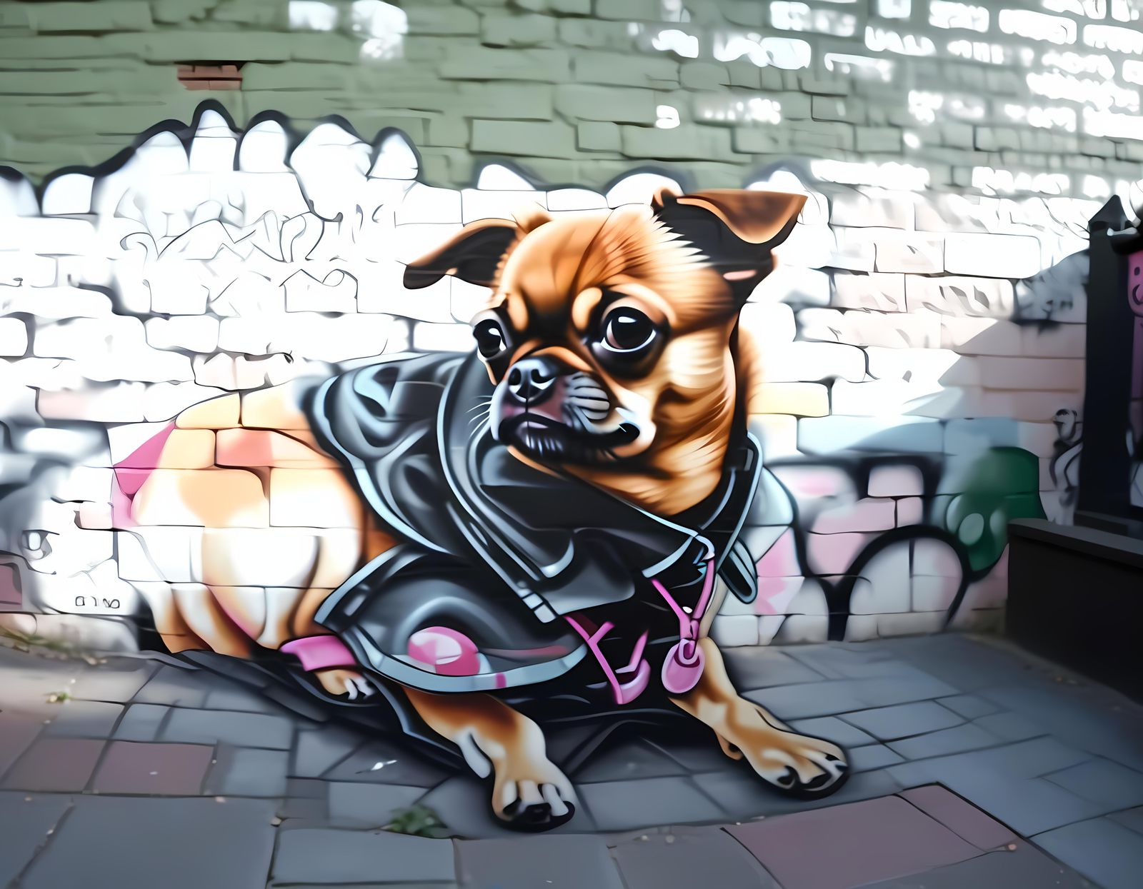 Anamorphic 3D Portrait Wall Mural Maggie Mae