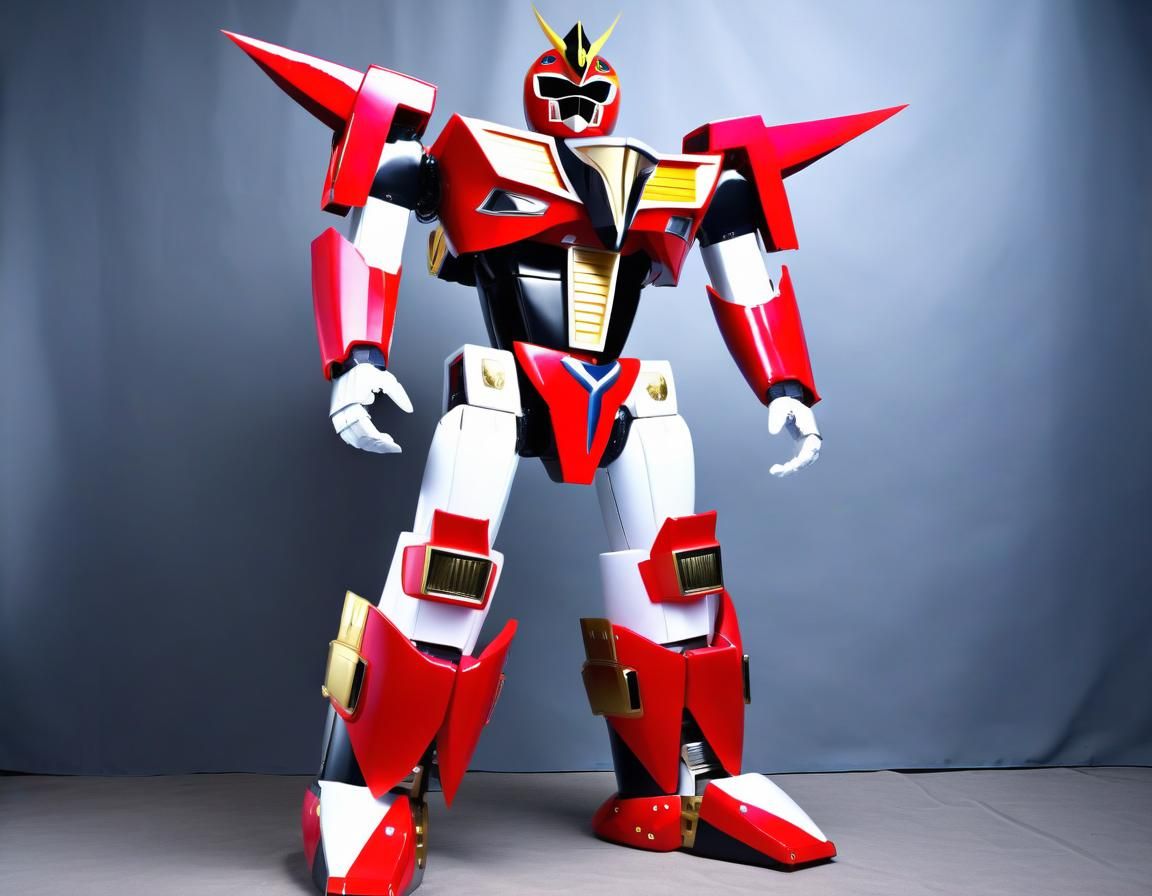 Giant Megazord Robot: Power Rangers Style