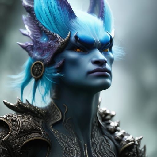 Detailed Troll with Dark Magic in Photorealistic Style