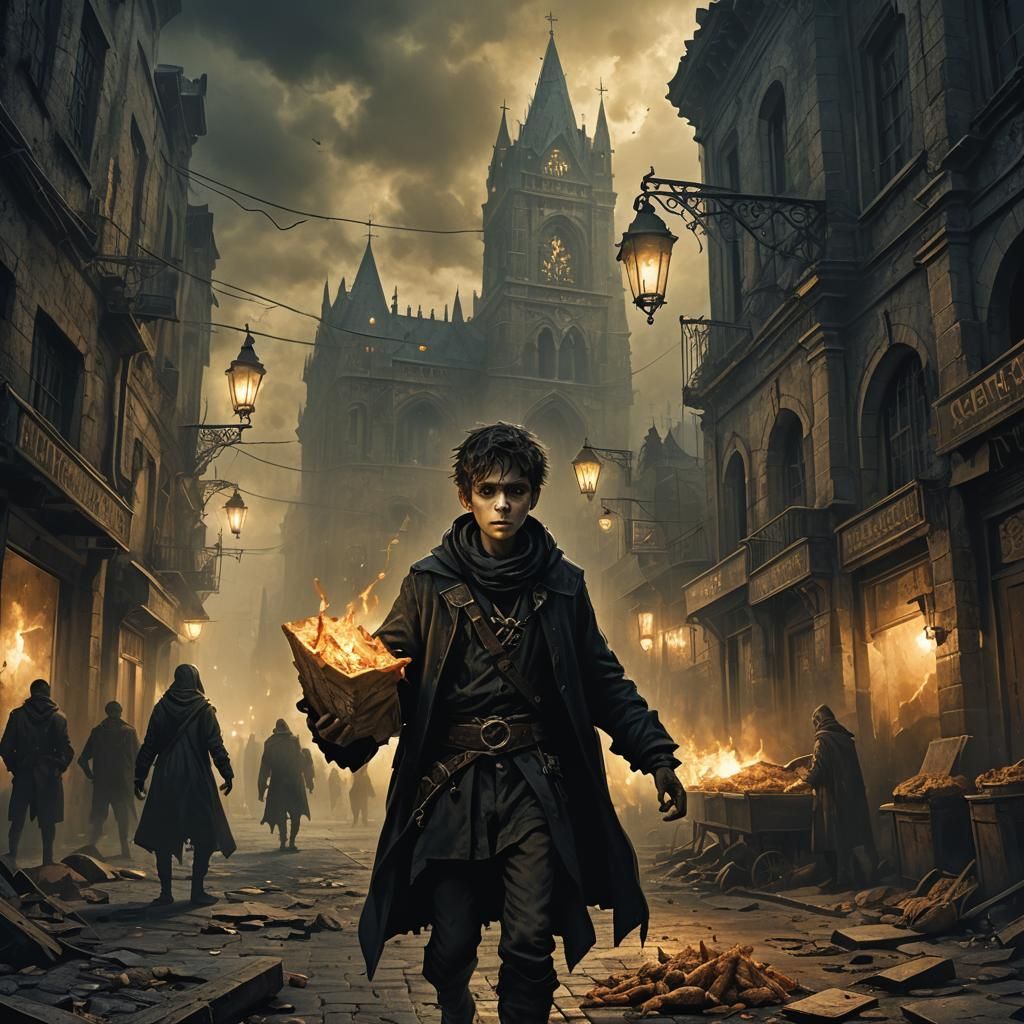 Boy Seeks Kebab in Dark Gothic City